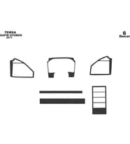Meriç® Mitsubishi Safir Ön Torpido Kaplama Maun 6 Parça 2011-2019 (Karbon)