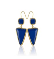 Kadir Jewellery 22 Ayar Altın Kaplama Kadın Sallantılı Küpe -El İşçiliği Ve Hipoalerjenik Küpe (Parlement)