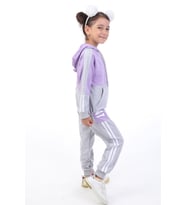 Toontoy Kız Çocuk Baskılı Eşofman Takım (Lila)