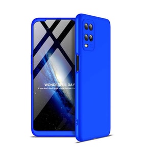 Oppo A54 4G Kılıf Kamera Korumalı 360 Tam Koruma Ays (Mavi)