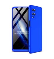 Oppo A54 4G Kılıf Kamera Korumalı 360 Tam Koruma Ays (Mavi)