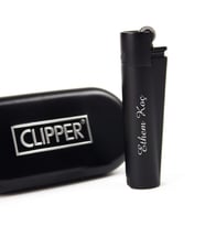 Kişiye Özel Clipper Marka Metal Çakmak - Renk Seçenekli (Siyah)