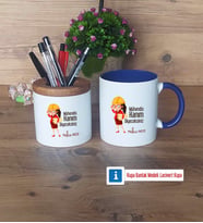 Mühendisler Günü Hediyesi Kalemlik, Kupa Bardak T Kişiye Özel Hediye (Model 6)