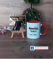 Anestezi Teknikeri Fotoğraflı Dekoratif Taş, Kupa Bardak Beyaz Hediye (Model 2)