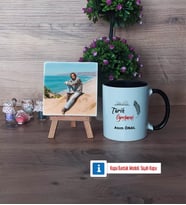 Tarih Öğretmeni Fotoğraflı Dekoratif Taş, Kupa Bardak Beyaz Hediye (Model 11)