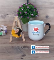 Sağlık Teknikeri Kupa Bardak Beyaz ve Fotoğraflı Ahşap Anahtarlık HediyeTıp Bayramı Hediyesi (Model 10)