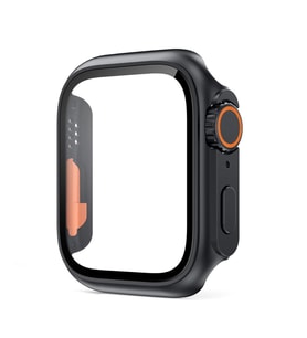 Apple Watch 7/8/9 41mm Watch Ultra Görünümlü Kasa Dönüştürücü Ekran Koruyucu 25 (Siyah)