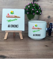 Ziraat Mühendisi Hediye Seti Kupa Bardak T Kulplu ve Dekoratif Taş Mühendisler Günü Hediyesi (Model 2)