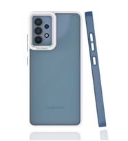 Samsung Galaxy A32 4G Kılıf Koruyucu Mat Mima Kapak (Lacivert)