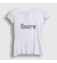 Presmono Kadın Sarı Logo The Doors T-Shirt 116307tt (Beyaz)