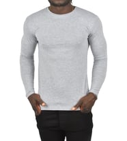 DeepSEA Erkek  Uzun Kollu Sıfır Yaka Sweat 2300423 (Gri)