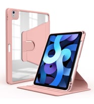 iPad Air 10.9 2022 (5.Nesil) Kılıf Nayn Dönebilen Standlı Kılıf (Pembe)