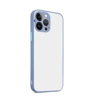 Uyumlu Model Apple iPhone 13 Pro Kılıf Kamera Korumalı Mat Kapak (Mor)