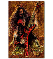 Cakapuzzle Dimebag Darrell Elektrogitar Agresif Çizim Puzzle Yapboz MDF (Ahşap) (255 Parça)