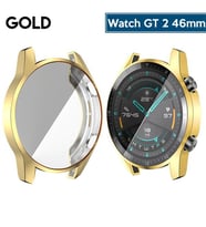 Ally Huawei Watch GT2 46mm 360 Koruma Ultra Ince Silikon Kilif (Gold)