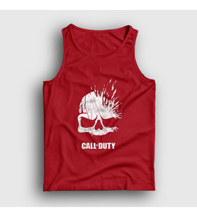 Presmono Unisex Sarı Skull Call Of Duty Atlet 27186tt (Kırmızı)