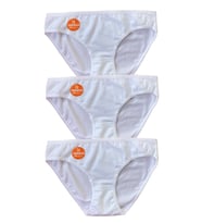 Kadın İz Yapmaz Bikini Külot 3 Adet (Beyaz)
