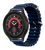 Huawei Watch 4 46mm-Watch 4 Pro 22mm Uyumlu Seaflex Ocean Silikon Kordon (Lacivert)