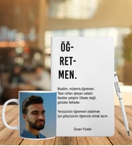 Öğretmenler Gününe Özel Defter Kalem Ve Kupa Seti (Model 4)