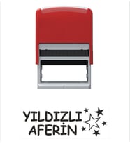Yıldızlı Aferin Öğretmen Kaşesi (Siyah)