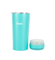 VAESKE 500 ML ÇELİK TERMOS BLUETOOTH HOPARLÖR MAVİ (Yeşil)