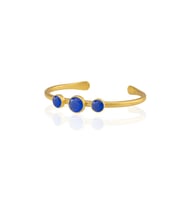 Kadir Jewellery 22 Ayar Altın Kaplama Zirkon Taşlı Ayarlanabilir Vintage Bilezik (Parlement)