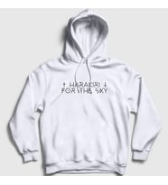 Presmono Unisex Beyaz Logo Harakiri For The Sky Kapüşonlu Sweatshirt 148370tt (Beyaz)