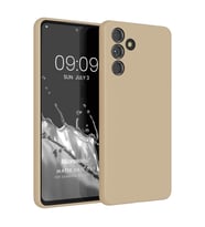 Microsonic Matte Silicone Samsung Galaxy A55 Kılıf Siyah (Gold)