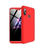 Xiaomi Mi A2 Lite 360 Derece Tam Koruma Ays Kılıf (Kırmızı)