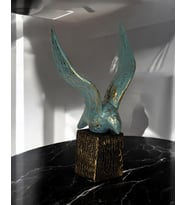Soyut Kuş Dekoratif Obje Biblo Obje C 4194 (Mavi)