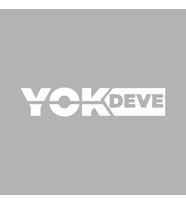 Yok Deve Araba Sticker siyah 17x4 CM (Beyaz)