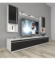 Decoraktiv Eko 5220TA Mdf Tv Ünitesi Tv Sehpası (Siyah - Beyaz)