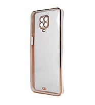 Xiaomi Redmi Note 9 Pro Kılıf Kamera Korumalı Kenarları Renkli Şeffaf Voit Silikon (Beyaz)