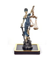 Avukatlar İçin Eşsiz Masa Dekoru Themis Adalet Tanrıçası Sanat Biblosu Ofis Dekoru (Sarı)