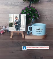 Sosyoloji Öğretmeni Fotoğraflı Dekoratif Taş, Kupa Bardak Beyaz Hediye Öğretmenler Günü Hediyesi (Model 8)