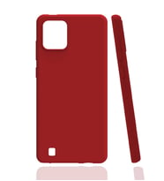 Kvy Realme C11 2021 (RMX3231) Biye Silikon Kılıf (Kırmızı)