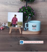 Diyaliz Teknikeri Fotoğraflı Dekoratif Taş, Kupa Bardak Beyaz Hediye Diyaliz Teknikerine Hediye (Model 8)