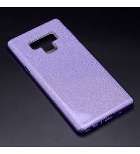 Samsung Galaxy Note 9 Kılıf Simli Parlak Shining Kapak (Mor)