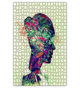 Cakapuzzle Face Color Light Bright Puzzle Yapboz MDF (Ahşap) (1000 Parça)