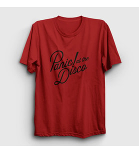 Presmono Unisex Sarı Rare To Die Panic! at the Disco T-Shirt 73241tt (Kırmızı)