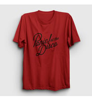 Presmono Unisex Sarı Rare To Die Panic! at the Disco T-Shirt 73241tt (Kırmızı)