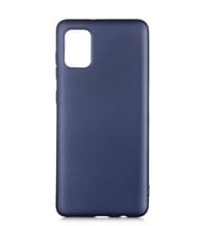 Galaxy A02S Kılıf Kamera Çıkıntılı Soft Silikon (Lacivert)