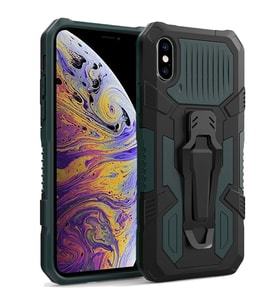 Apple Iphone XS Max Zırh Tank Kılıf Yüksek Koruma (Yeşil)
