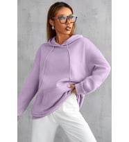 Unisex Yin & Yang Tasarım Sweatshirt (Lila)