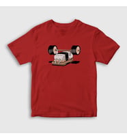 Presmono Unisex Çocuk Beyaz Gym Fitness Vücut Gelistirme Sushi T-Shirt 509340tt (Kırmızı)