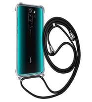 Xiaomi Redmi Note 8 Pro Şeffaf Boyun - Omuz Askılı İpli Kılıf (Beyaz)