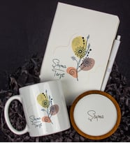 Kişiye Özel Defter Kalem Kupa Ve Bardak Altlığı Hediye Seti 103688 (Model 2)