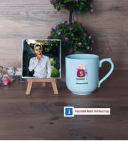 Ekonomist Fotoğraflı Dekoratif Taş, Kupa Bardak Beyaz Hediye (Model 5)