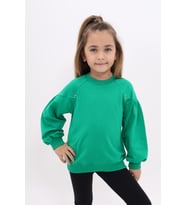 Toontoy Kız Çocuk Sweatshirt (Çimen Yeşili)