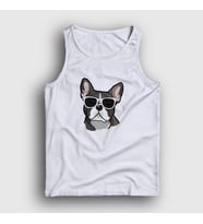 Presmono Unisex Sarı French Bulldog Köpek Atlet 401448tt (Beyaz)